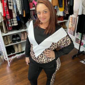 Lucky Leopard Chevron Set